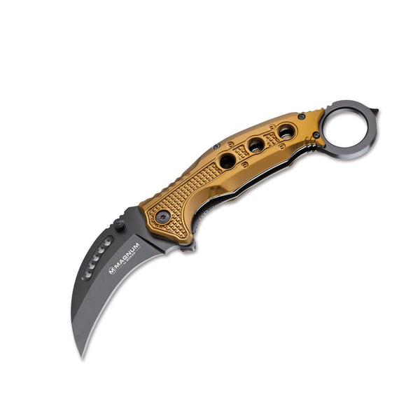BOKER Black Scorpion folding karambit pocket knife hawkbill 440A stainless steel