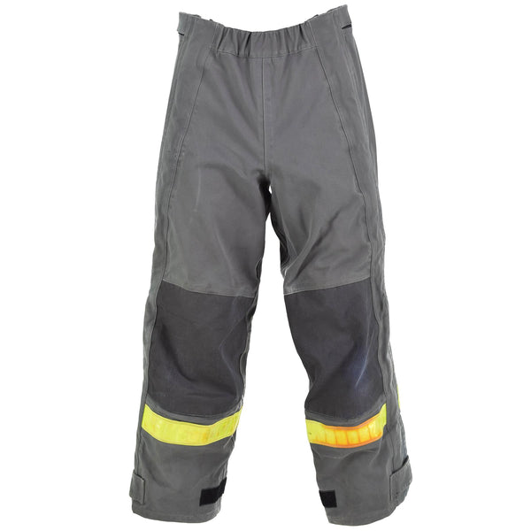 Genuine German grey protection pants heat resistant aramid bib and braces