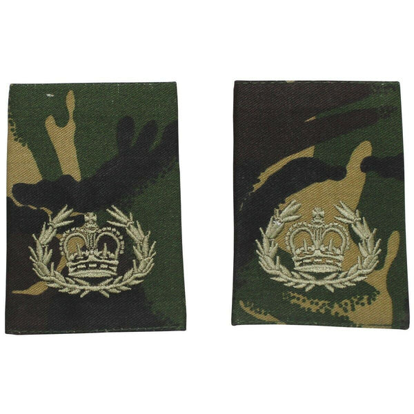 Echte Schulterschlaufen aus Stoff der britischen Armee, Regimentsquartiermeister Sergeant DMP