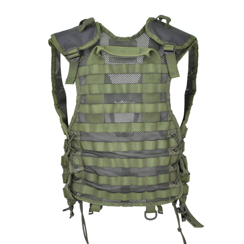 Genuino holandés Oliva Militar Oliva Realizada 6 PCS Bosque modular Molle bolsas
