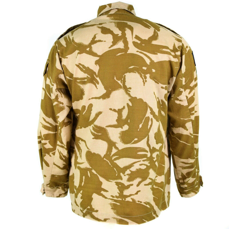 Véritable veste de combat de l'armée britannique, chemise de campagne camouflage désert légère
