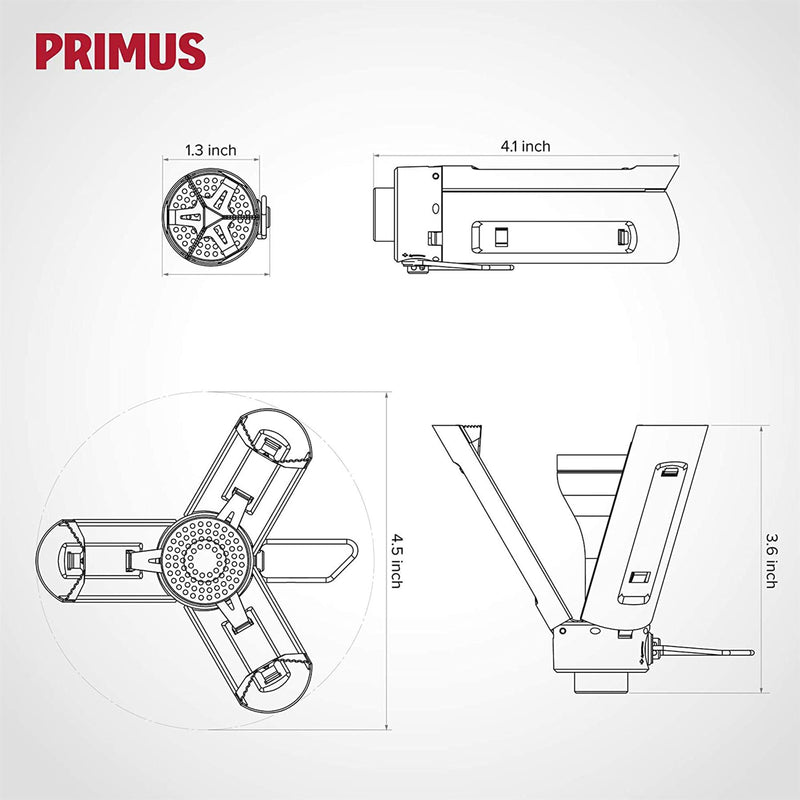 Primus Firestick Titanium Lekki piec pieszo -piec kempingowy Burner gazowy