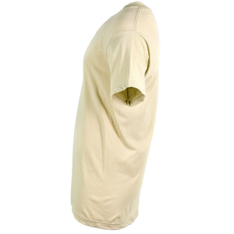 Echt het Amerikaanse leger t-shirt kaki gekamd katoenen shirt korte mouwen militair nieuw