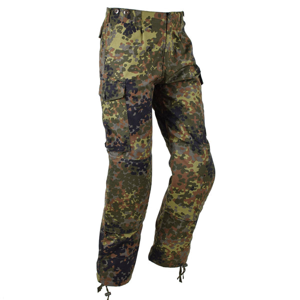 Tacgear Brand Duitse legerstijl Field Pants Cargo Combat Flecktran Camo Ripstop