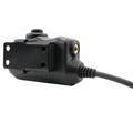 Earmor M52-KEN PTT-Adapter Kenwood Baofeng Radio Headset Tactical Schwarz