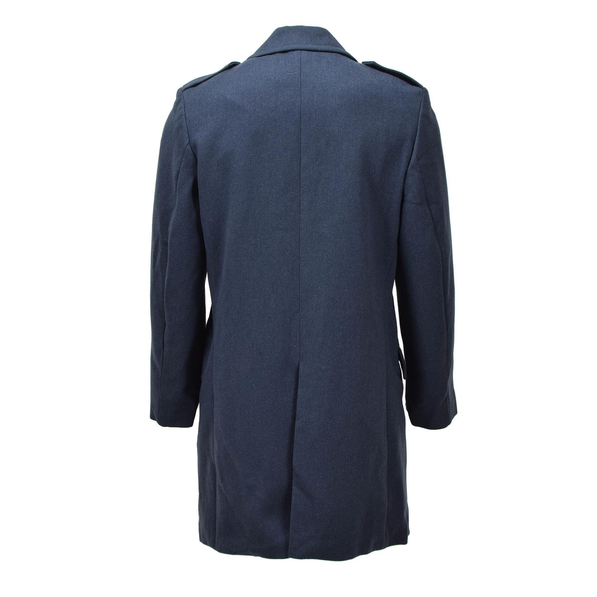 Abrigo de vestir de lana original del ejército holandés, cruzado, azul