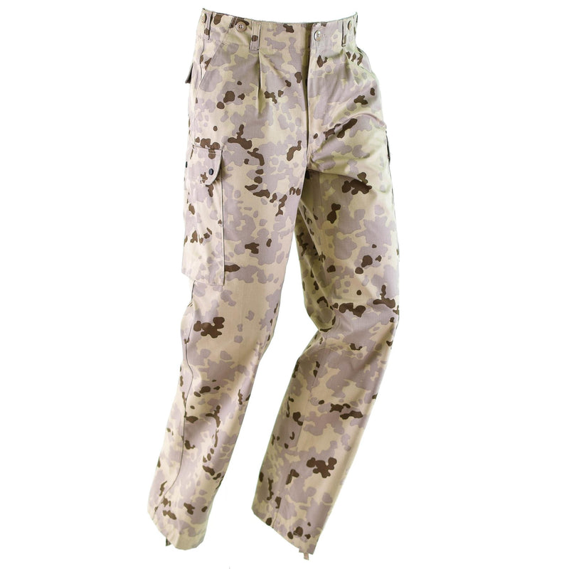 Echt Duitse leger uitgifte woestijn camo broek veld gevechten broek tropisch nieuw