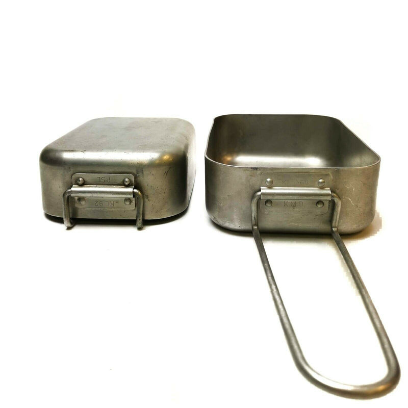 Originele Nederlandse leger aluminium puinhoop Tins Mess Kit Cooker Militaire Bushcraft -uitrusting