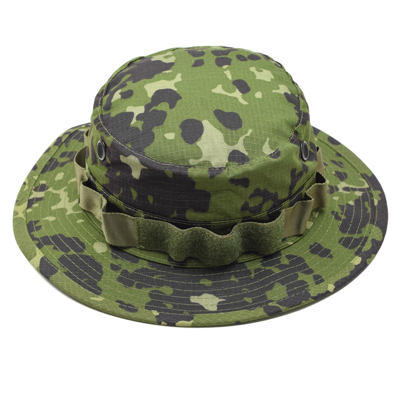 TACGEAR Brand Danish Army style Boonie hat M84 camo ripstop vent holes wide brim