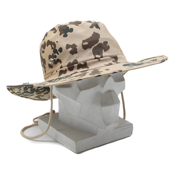 Chapeau panama de style militaire de marque MFH, casquette d'été à seau tropical flecktarn NEUF