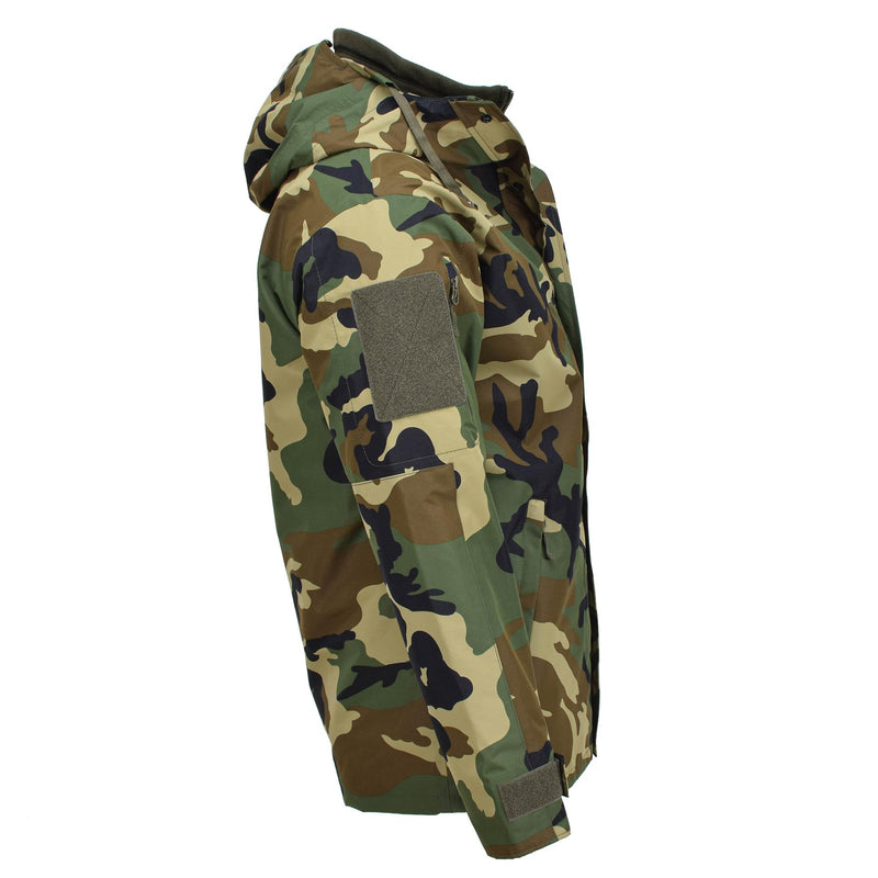 MIL-TEC Military style GEN II lined winter jacket woodland camo soft shell parka