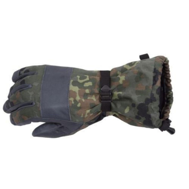 Véritables gants de combat chauds d'hiver de l'armée allemande flecktarn camouflage doublés militaire