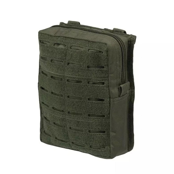 Pochette de ceinture tactique découpée au laser MIL-TEC, étui utilitaire de terrain, grand sac molle olive
