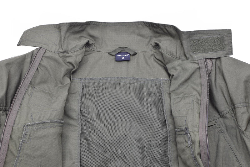 Veste chimère de style militaire de marque Mil-Tec en ripstop vert olive uniforme de combat