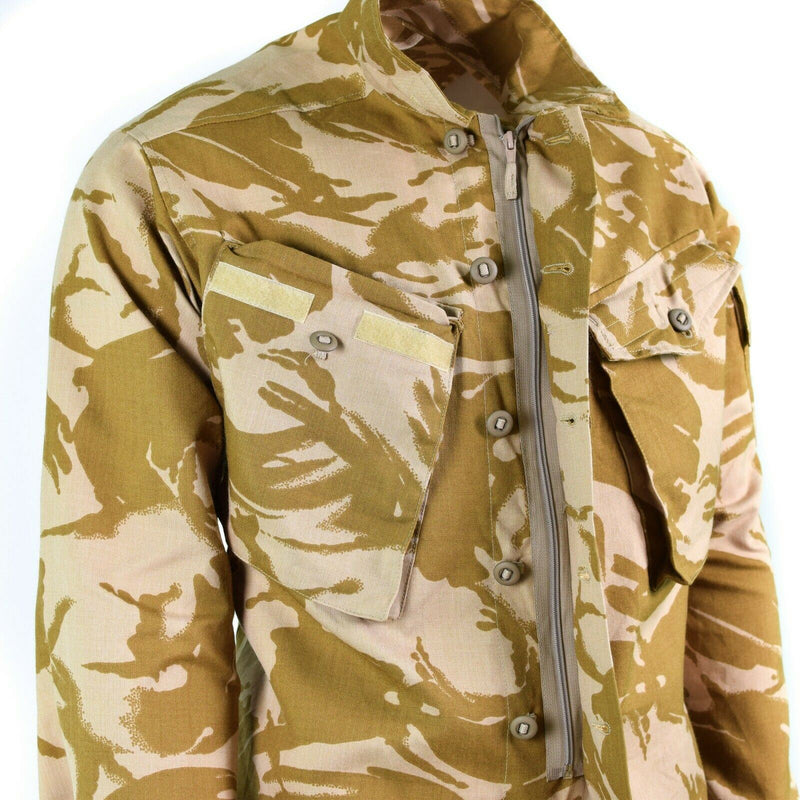 Combate del ejército británico original Combate Desert Camón Chaqueta Camas resistentes al fuego