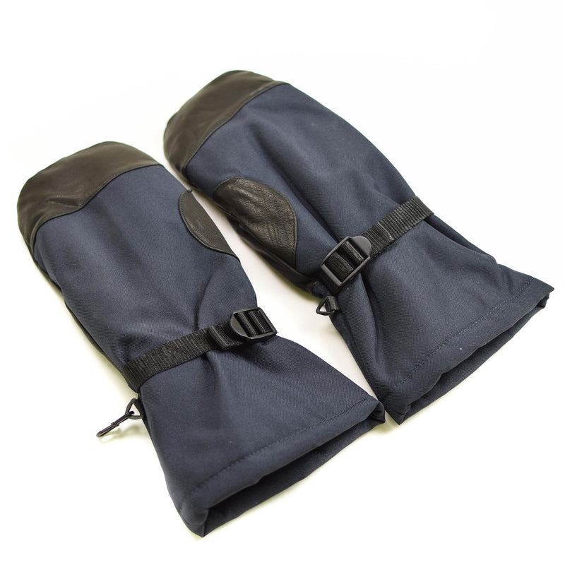 Mittens del ejército holandés original Guantes de invierno de la OTAN azul marino marítima marítima nueva