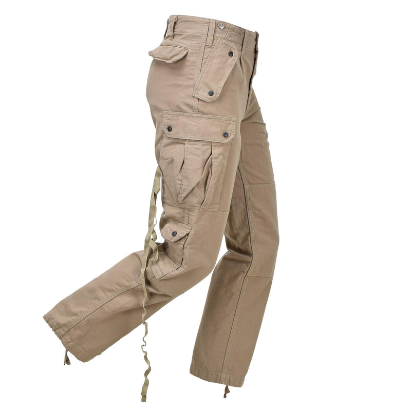 Leo Kohler Commando broek Speciale strijdkrachten BDU -broek Versterkte katoen Khaki