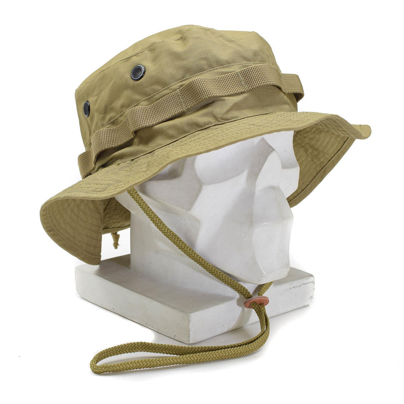 Mil-Tec Brand Military style coyote boonie hat ripstop lightweight camping cap