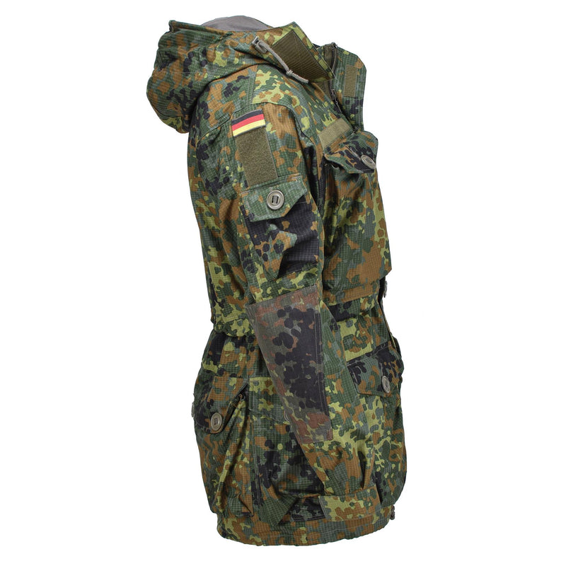 Leo Kohler Chaqueta táctica táctica Ripstop Cordura con capucha Cordura Codura reforzada