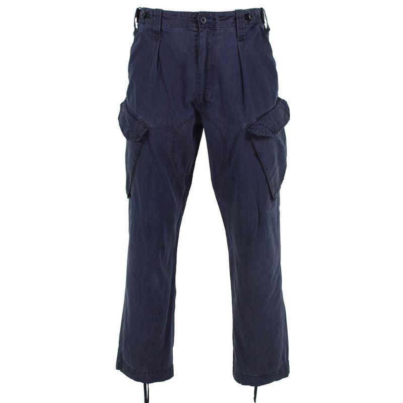 Original britische Militär-Cargohose der Royal Navy, Arbeitshose in Blau
