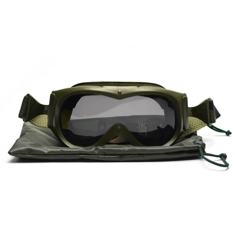 Véritables lunettes de protection pour les yeux de l'armée française pour tankiste, verres militaires, soleil, sable, vent