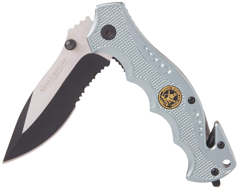 Boker Brand folding pocket knife Hero gray stainless steel 440A aluminum handle