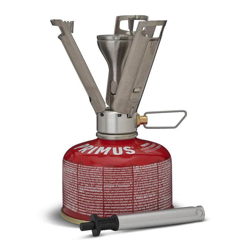 Primus Firestick Titanium Lekki piec pieszo -piec kempingowy Burner gazowy