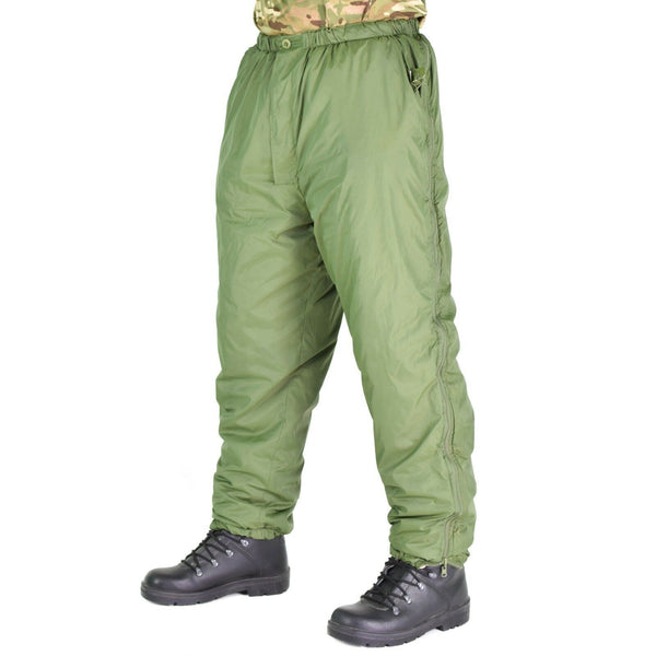 Brits leger omkeerbare broek thermisch groen kaki koud weer broek softtie