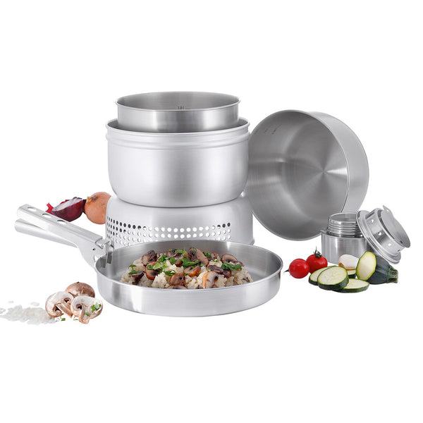 Tatonka da cottura da cucina da cucina set Burner in acciaio inossidabile Panna compatta esterna
