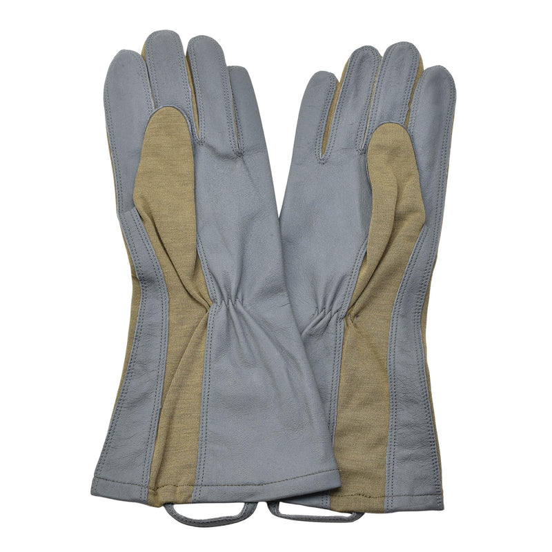 Gants militaires néerlandais d'origine olive en cuir résistant à la chaleur en aramide NEUF