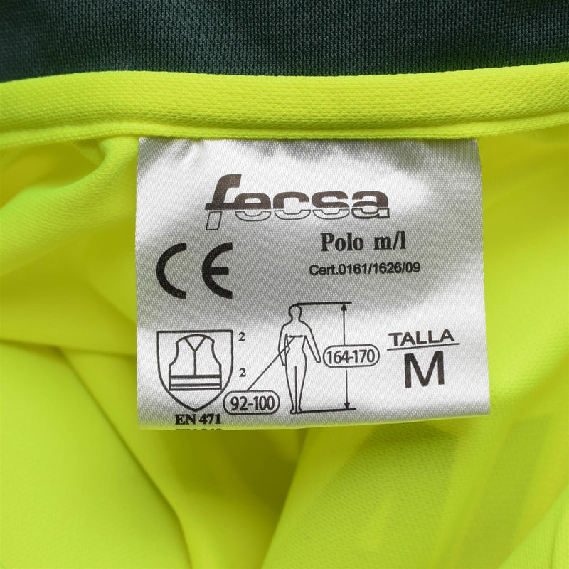 Genuine Spanish long sleeve polo shirt yellow civil guard reflective jacket NEW