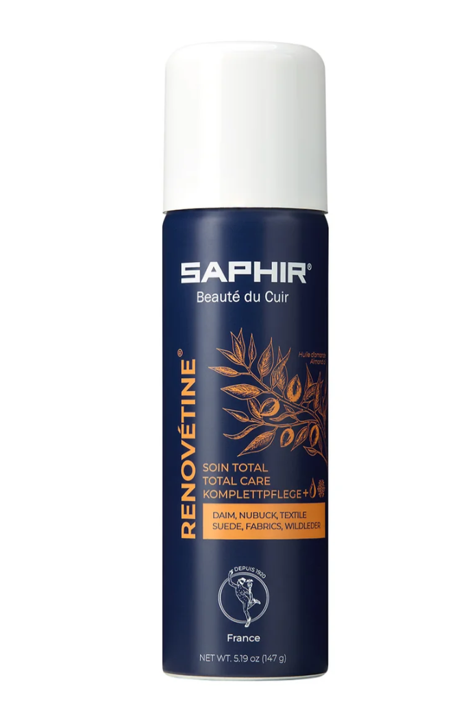 Saphir Renovétine Suede & Nubuck Renovator Spray 200ml Total Care Almond Oil