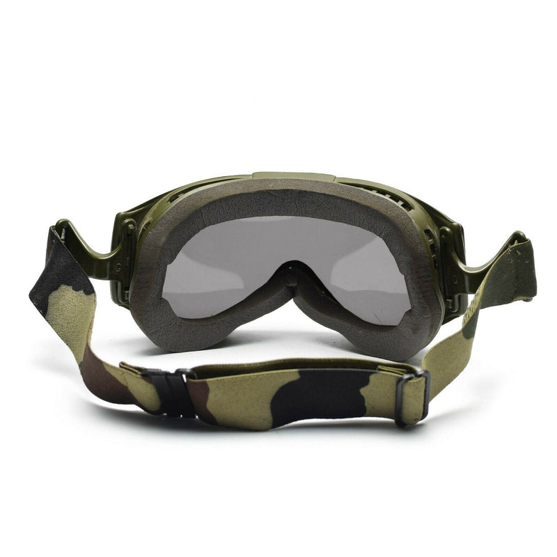Véritables lunettes de protection pour les yeux de l'armée française pour tankiste, verres militaires, soleil, sable, vent