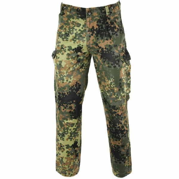 Origineel Duitse legernummer Flecktarn Camo -broek Field Combat Militaire broek