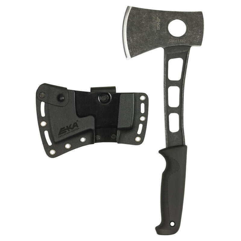 Marca EKA EKA HatchBlade W1 Hand Axe Ligero negro G10 Mango 12C27 Acero
