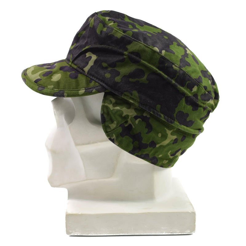Genuine Danish Army field cap Military M84 Flecktarn Camo jungle summer hat