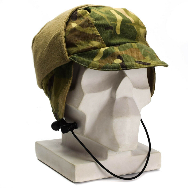 Genuine British Army MTP Camo Waterproof Gore Tex cap Lined Cold Weather hat New
