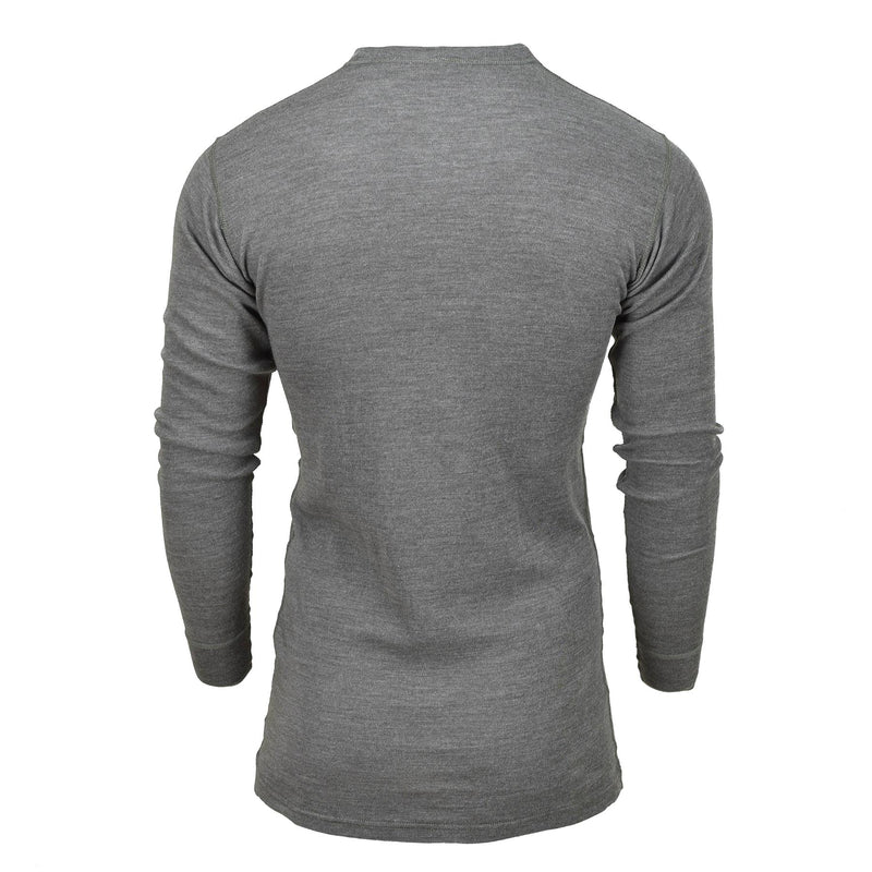 Echtes belgisches Militär-Unterhemd, thermograues Jersey-Shirt, flammhemmend, NEU