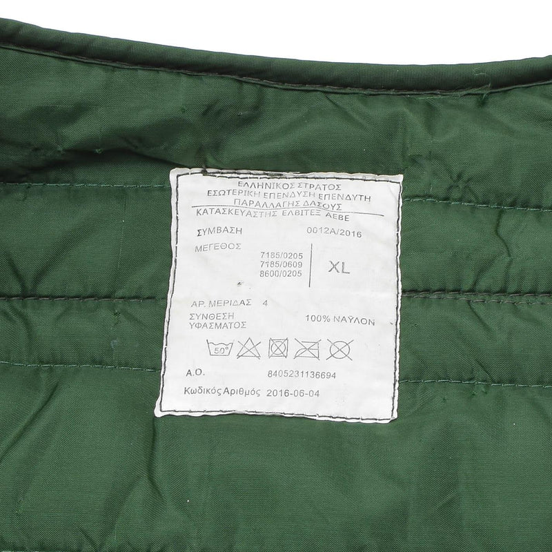 Veste militaire grecque originale M65 à manches longues, doublure verte, surplus de l'armée grecque