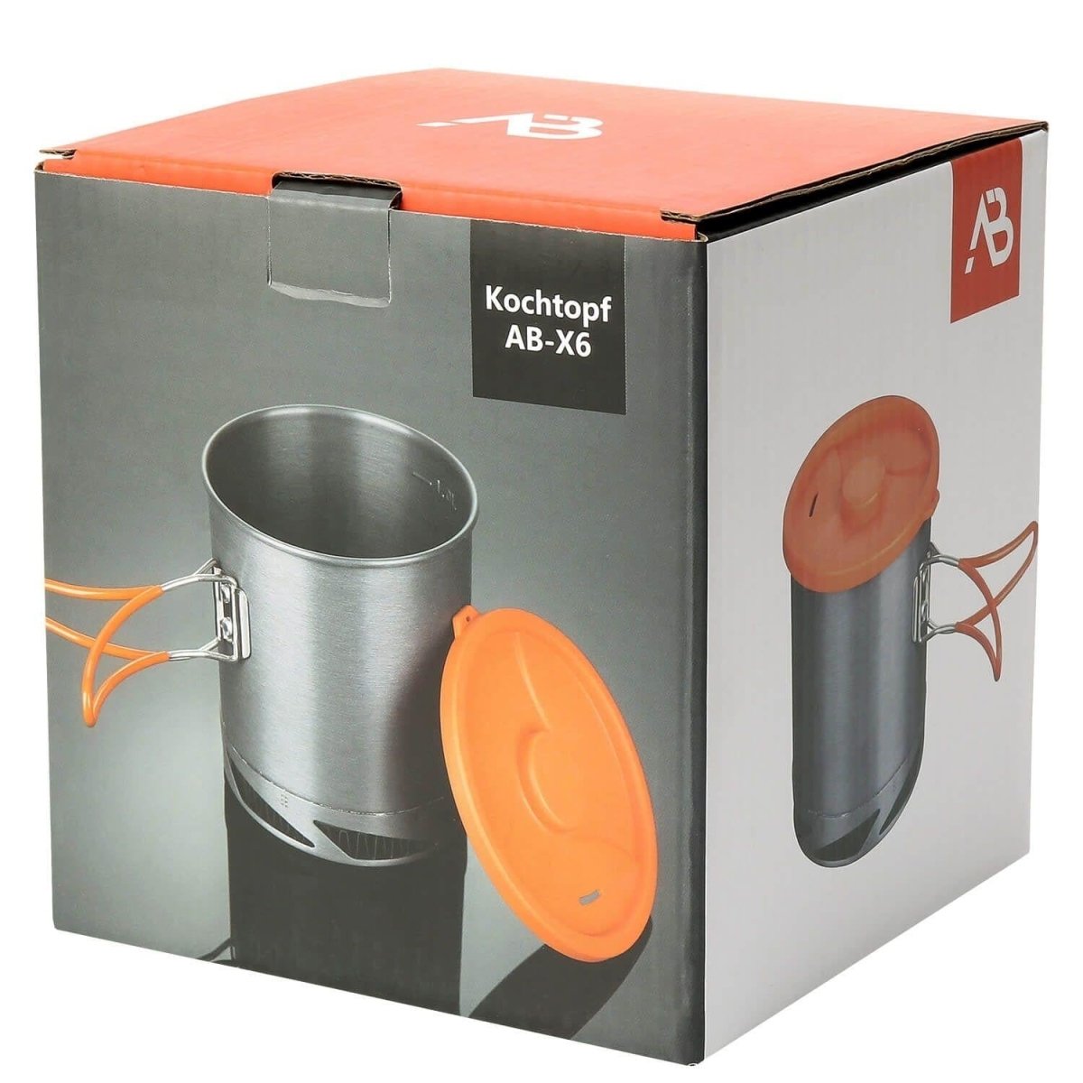A.Blochl AB-X6 marmite 1 litre camping randonnée trekking chauffage rapide aluminium gris NEUF