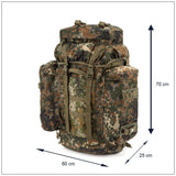 A.Blochl BW Mountain trekking rucksack camping large backpack flecktarn camouflage