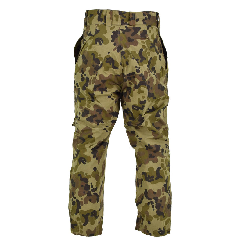 Pantalon BDU original des troupes roumaines sur le terrain, motif moucheté, camouflage, NEUF