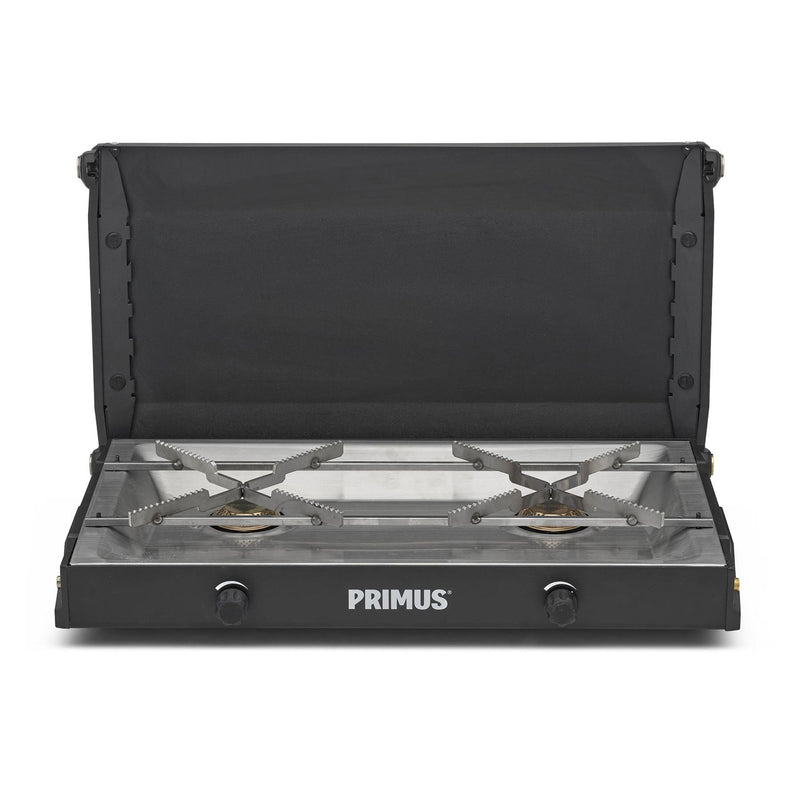 Primus kinjia camping piec podwójny palnik przenośny na zewnątrz kuchenki kuchenne czarne