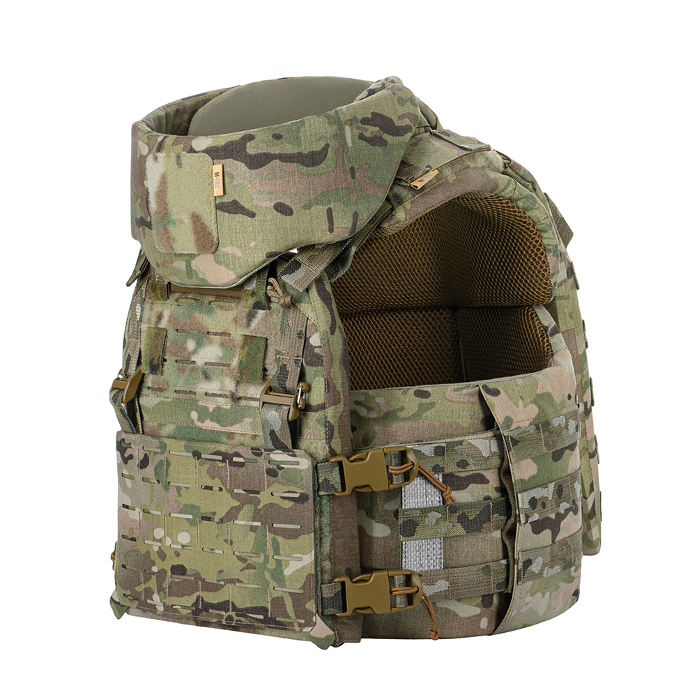 M-TAC Corset Elite Portaplacas tácticas MOLLE Liberación rápida MTP Camo