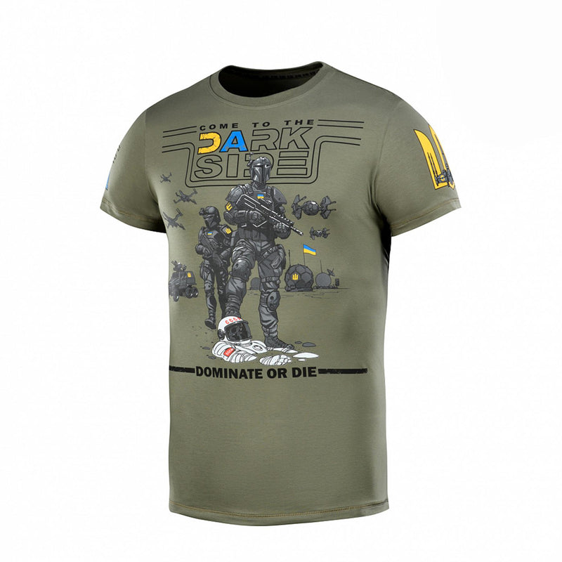 M-TAC Military style classic T-Shirt short sleeve underwear Ukrainian flag Olive