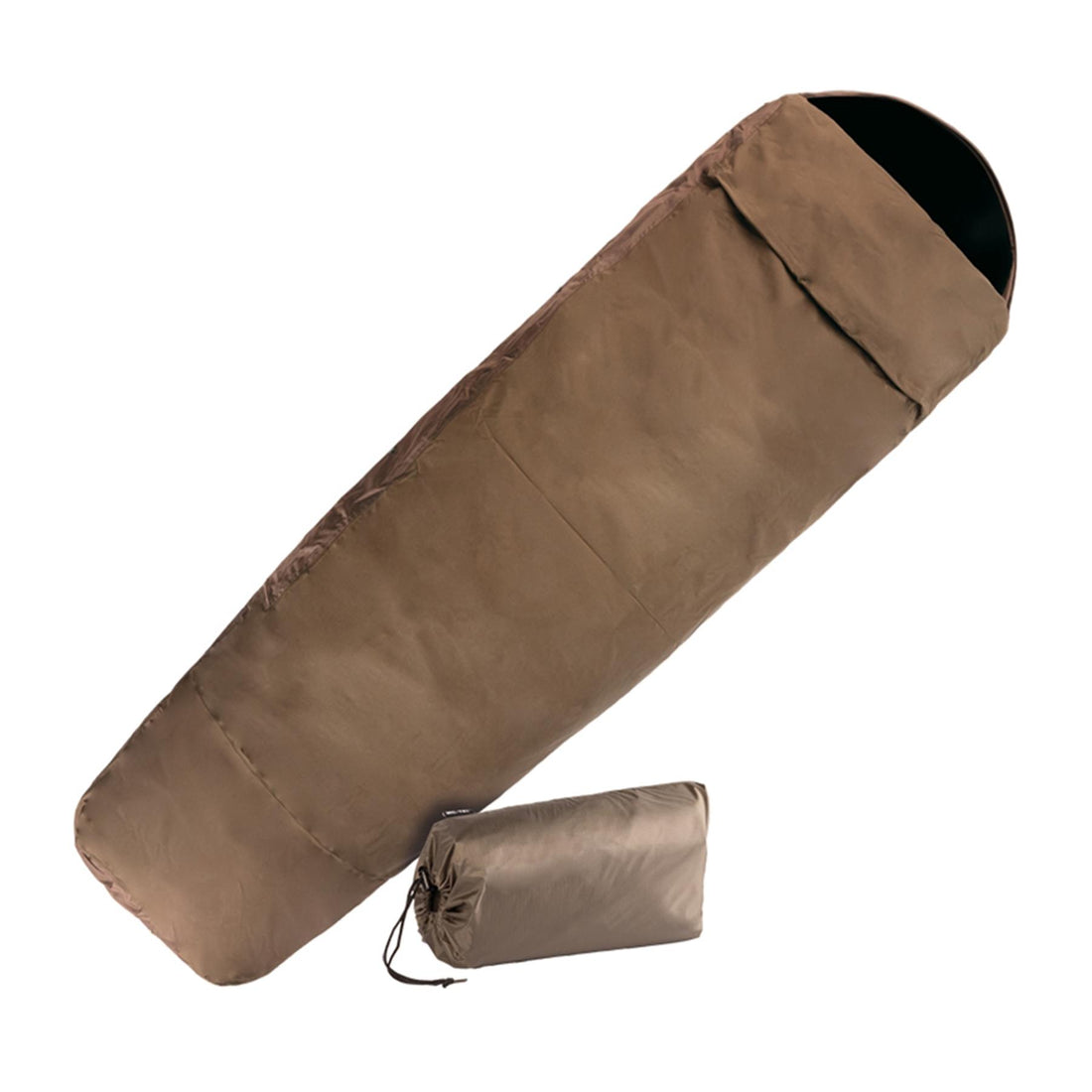 MIL-TEC Saco de Dormir Impermeable y Transpirable Funda Laminada de 3 Capas Coyote