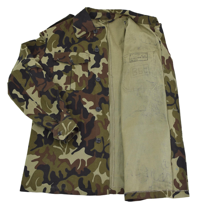 Veste de terrain originale des troupes roumaines M93 Camo Leaf BDU Parka militaire