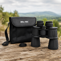 Mil-Tec verrekijker met rubberen coating 7x50 outdoor wandelen jachtoptiek zwart