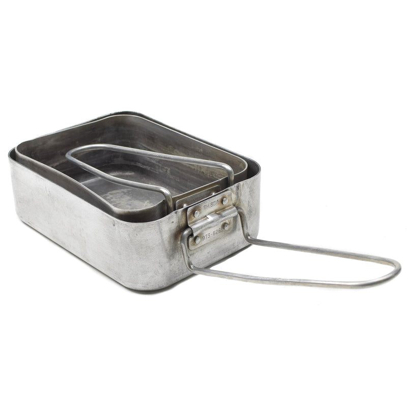 Original British Military mess tins aluminum hiking plate camping outdoor pan
