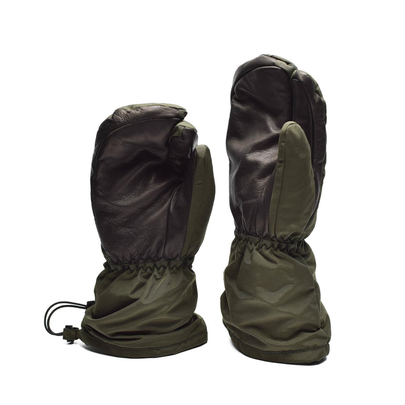 Guantes de los dedos del ejército danés genuino guantes Syna-Tex OD NUEVO